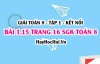 Bài 1.15 SGK Toán 8 tập 1 Kết nối tri thức